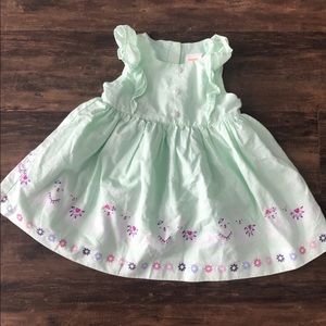 Pale green summer dress